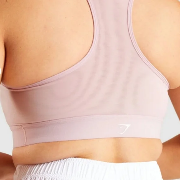 Gymshark light pink sport bra women's size medium - Picture 3 of 8
